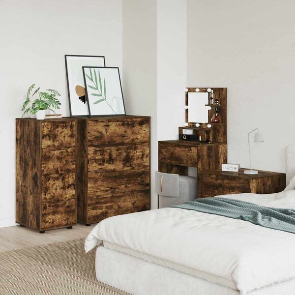 vidaXL S&auml;ilytyskaappi Savup&auml;hkin&auml; 40 x 48 x 105 cm Tekninen puu