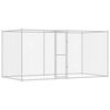 vidaXL Koiranh&auml;kki Hopea 400 x 200 x 200 cm Galvanoitu ter&auml;s