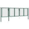 vidaXL Puutarhan portti ter&auml;s 400x75 cm vihre&auml;