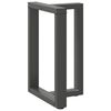 vidaXL Ruokap&ouml;yd&auml;n jalat T-muotoiset 2 kpl antrasiitti 60x35x(72-73) cm ter&auml;s