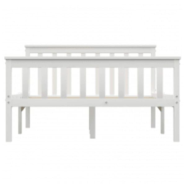 vidaXL S&auml;ngynrunko valkoinen t&auml;ysi m&auml;nty 120x200 cm