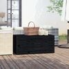 vidaXL Puutarhalaatikko musta 101x50,5x46,5 cm t&auml;ysi m&auml;nty