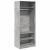 vidaXL Vaatekaappi betoninharmaa 80x50x200 cm lastulevy