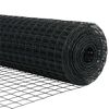 vidaXL Euroaita Harmaa 0.8 x 10 m PVC-pintainen rauta