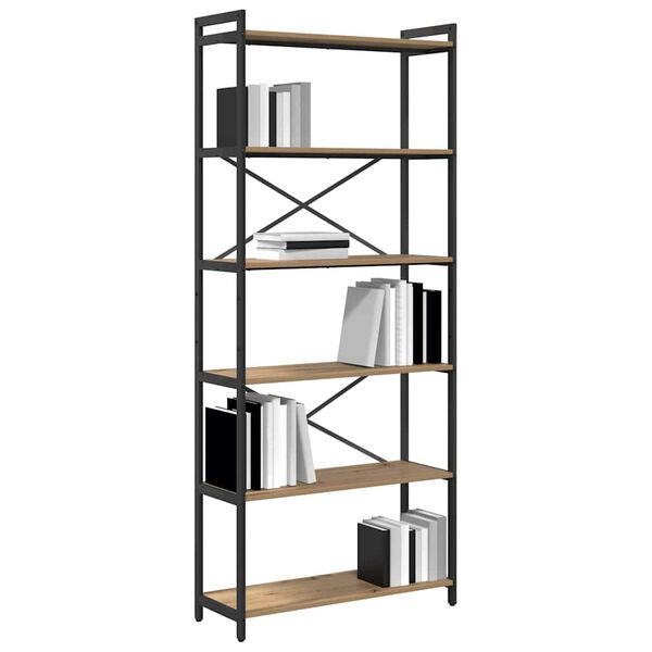 vidaXL Kirjahylly Artisan tammi 40 x 30 x 85 cm Tekninen puu