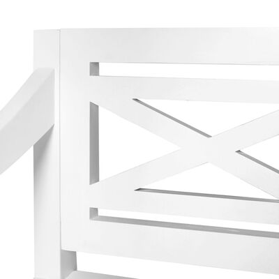 vidaXL Batavia-tuolit 2 kpl valkoinen täysi mahonki