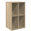 vidaXL Levykaappi Sonoma-tammi 44,5 x 36,5 x 74,5 cm Tekninen puu