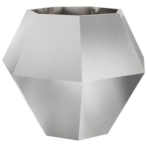 vidaXL Kukkalaatikko Hopea 100 x 100 x 80 cm Ruostumaton ter&auml;s