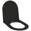 vidaXL WC-istuin Musta 47 x 36 x 3,4 cm Duroplast