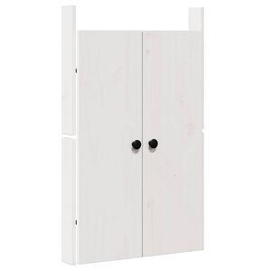 vidaXL Keitti&ouml;n ovi MEPPEL Valkoinen 50 x 9 x 82 cm T&auml;ysi M&auml;nty