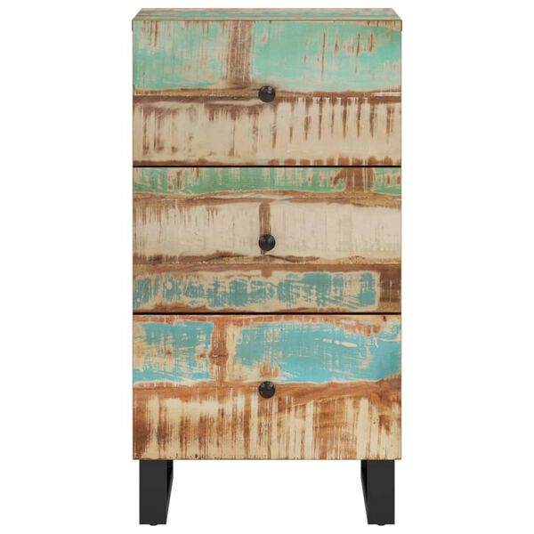 vidaXL Senkki 3 laatikkoa 40x33,5x75 cm kierr&auml;tetty t&auml;yspuu