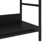 vidaXL Kirjahylly Musta tammi 78.5 x 33 x 82 cm Tekninen puu