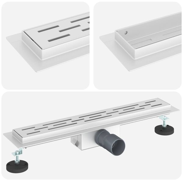 vidaXL Suihkuviem&auml;ri rivisuunnittelulla Hopea 60 cm