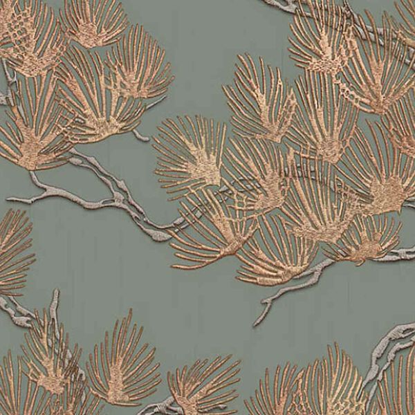 DUTCH WALLCOVERINGS Tapetti m&auml;nty vihre&auml;