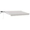 vidaXL Manuaalinen markiisin runko LED-valoilla 5 x 3 m