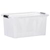 vidaXL Säilytyslaatikot kansilla 2 kpl läpinäkyvä 14 l