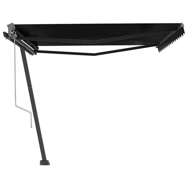 vidaXL Vapaasti seisova sis&auml;&auml;nkelattava markiisi 450x300cm antrasiitti