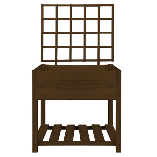 Esschert Design Kukkalaatikon kasvituki ruskea S