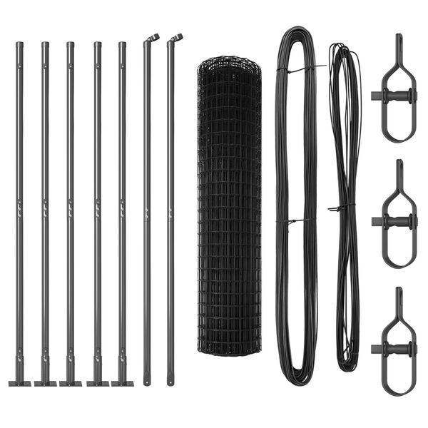 vidaXL Aita ja Tuki Harmaa 1,2 x 10 m Ter&auml;s ja PVC