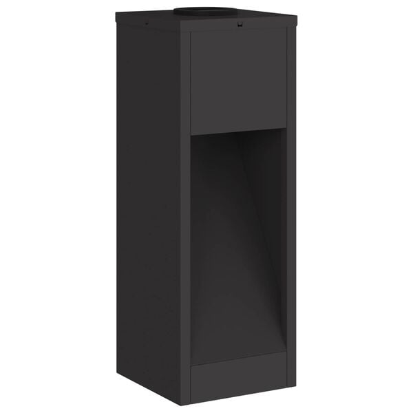 vidaXL Aurinkoinen LED-polkuvalo 2 pcs Musta Kylmävalssattu teräs