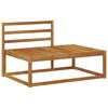 vidaXL Ulkosohvakokoelma 2 Kappale Luonnollinen 230,5 x 83 x 73 cm