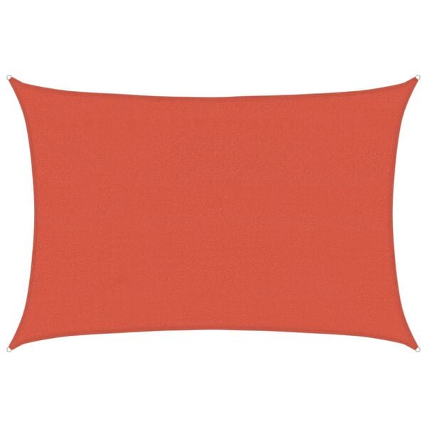 vidaXL Aurinkopurje 160 g/m&sup2; terrakotta 4x5 m HDPE