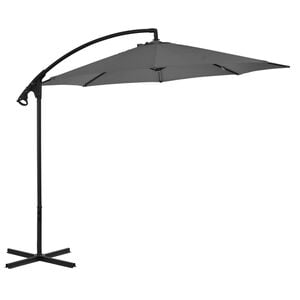 vidaXL Aurinkovarjo cantilever ter&auml;stolpalla 300 cm antrasiitti