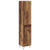 vidaXL Korkea kaappi Vanha Puu 34,5 x 34 x 90 cm Tekninen puu