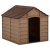 vidaXL Koirankoppi ruskea 71x71,5x68 cm