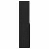 vidaXL Korkea kaappi Musta tammi. 80 x 42,5 x 185 cm Tekninen puu