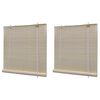 vidaXL Luonnolliset bambu rullaverhot 2 kpl 120x160 cm