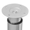 4 Teleskooppista P&ouml;yd&auml;n Jalkaa Kromi 710 mm-1100 mm