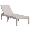 vidaXL Aurinkotuoli cappuccino 186x60x29 cm PP