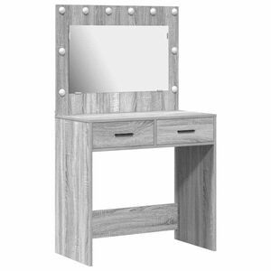 vidaXL Meikkip&ouml;yt&auml; Harmaa Sonoma 78,5 x 41 x 135 cm Tekninen puu