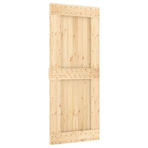 vidaXL Liukuovi NARVIK Luonnollinen ja musta 85 x 210 cm (152,5 cm)