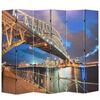 vidaXL Taitettava huoneenjakaja 228x170 cm Sydney Harbour Bridge