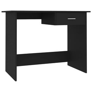 vidaXL Ty&ouml;p&ouml;yt&auml; musta 100x50x76 cm tekninen puu