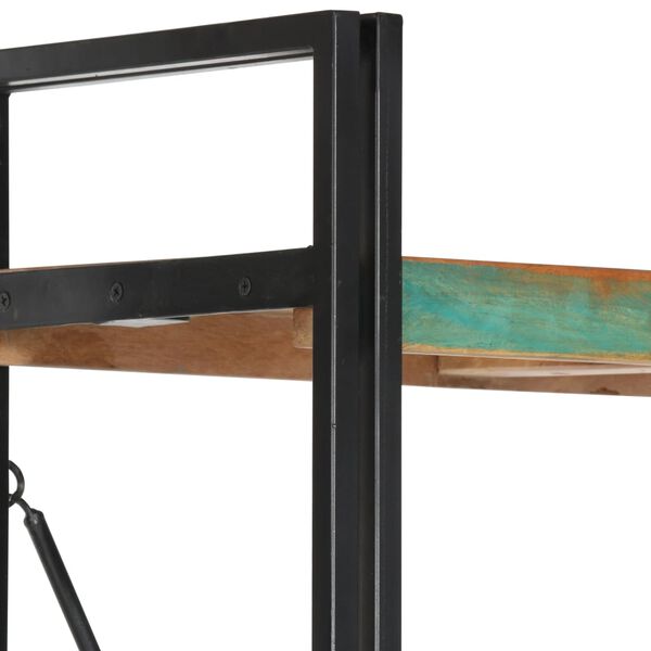 vidaXL Kirjahylly 5 tasoa 60x30x180 cm kierr&auml;tetty puu