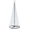 vidaXL LED-spiraalijoulukuusi jalustalla EKENAS 180 cm 220 LEDi&auml;