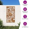 vidaXL Puutarhasein&auml;koriste 105x55 cm corten ter&auml;s rataskuvio