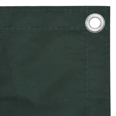 vidaXL Parvekkeen suoja tummanvihreä 90x600 cm Oxford kangas