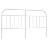 vidaXL Metallinen vaihtop&auml;&auml;ty valkoinen 180 cm