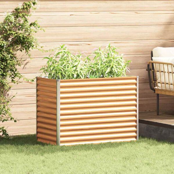 vidaXL Puutarhan Korotettu Kukkalaatikko 98 x 50 x 68 cm