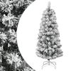 vidaXL Tekojoulukuusi saranoilla ja lumihuurteella 120 cm