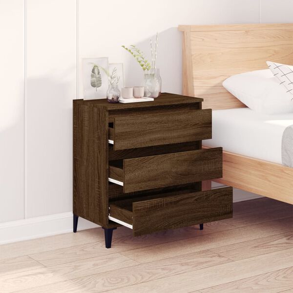 vidaXL Senkki ruskea tammi 60x35x70 cm tekninen puu