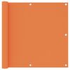 vidaXL Parvekkeen suoja oranssi 90x600 cm Oxford kangas