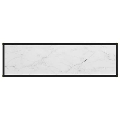 vidaXL Konsolipöytä valkoinen 120x35x75 cm karkaistu lasi