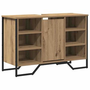 vidaXL Kylpyhuoneen allaskaappi Artisan tammi 91 x 35 x 60 cm