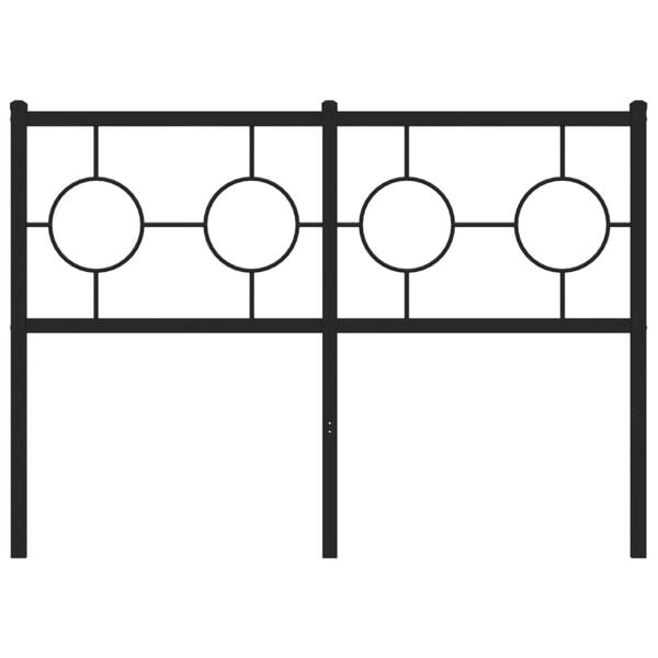 vidaXL Metallinen vaihtop&auml;&auml;ty musta 120 cm