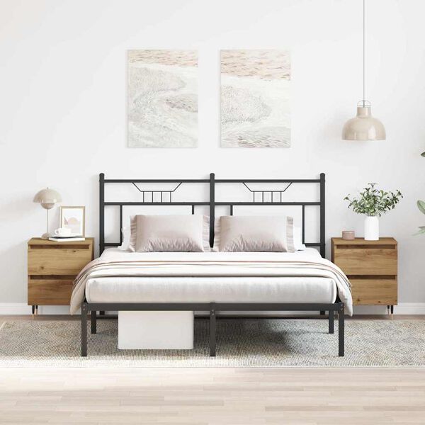 vidaXL Y&ouml;p&ouml;yt&auml;kaappi 2 pcs Artisan tammi 40 x 35 x 50 cm Tekninen puu